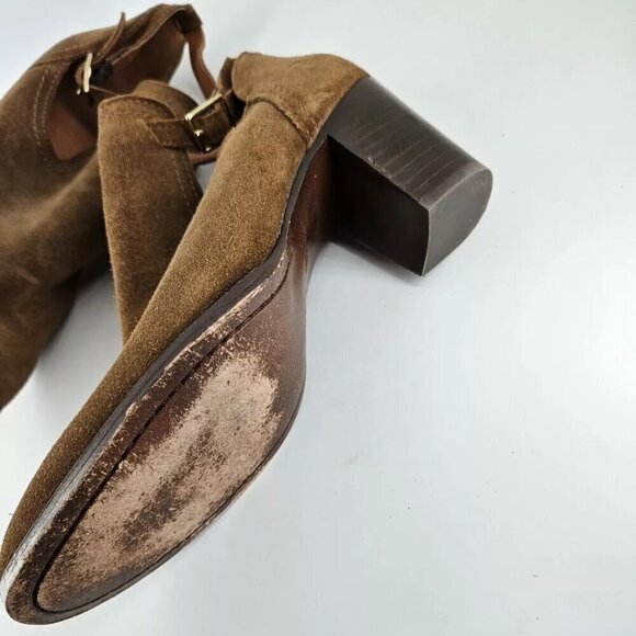 Frye Meghan Chestnut Suede Shootie Ankle Bootie Boot Womens Size 9 B - Picture 4 of 11